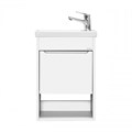 Тумба под раковину AQUATON Хоуп 40, подвесная, 1 створка, белый матовый (1A287101HP2B0) 1A287101HP2B0