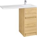 Тумба под раковину Aquaton Лондри 40 без фасада, дуб Сантана (1A267001LH0C0) 1A267001LH0C0