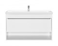 Тумба под раковину AQUATON Хоуп 100, подвесная, 1 ящик, белый матовый (1A287401HP2B0) 1A287401HP2B0