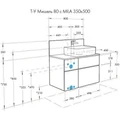 Столешница под раковину Aquaton Мишель 80 с панелью, дуб Рустикальный (1A277003MIDR0) 1A277003MIDR0