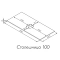 Либерти 100 Столешница Дуб Эльвезия 1A281103LYC70