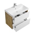 Тумба под раковину AQUATON Сканди 80 белый, дуб рустикальный (1A283001SDZ90) 1A283001SDZ90