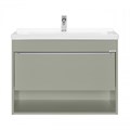 Тумба под раковину AQUATON Хоуп 80, подвесная, 1 ящик, хаки (1A287301HP9D0) 1A287301HP9D0