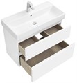 Тумба под раковину Roca Oleta 80 подвесная, 2 ящика, белый матовый (A857640501) A857640501