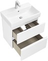 Тумба под раковину Roca Oleta 60 подвесная, 2 ящика, белый глянец (A857639806) A857639806