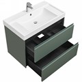 Тумба под раковину Roca Ona 800 подвесная, 2 ящика, зеленый матовый (A857630513) A857630513