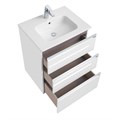 Тумба под раковину Roca THE GAP 600 мм, подвесная, 3 ящика, белый глянец (A857404806) A857404806