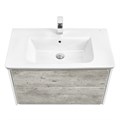 Тумба под раковину Roca Z Ronda, 80 см, подвесная,  бетон/белый матовый (RU93.0.300.4) Z.RU93.0.300.4