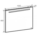 Зеркало с подсветкой Roca The Gap, 100*85 см (ZRU9302809) Z.RU93.0.280.9