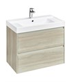 Тумба под раковину Roca Ona 800 подвесная, 2 ящика, светлый дуб (A857630512) A857630512