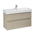 Тумба под раковину ROCA OLETA  100 подвесная, 2 ящика, капучино матовый (A857641515) A857641515