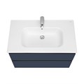 Тумба под раковину Roca DOMI 800 мм, подвесная, 2 ящика, синий матовый (Z.RU93.0.786.8) Z.RU93.0.786.8