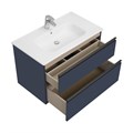 Тумба под раковину Roca DOMI 800 мм, подвесная, 2 ящика, синий матовый (Z.RU93.0.786.8) Z.RU93.0.786.8