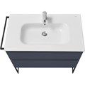 Тумба под раковину Roca DOMI 800 мм, подвесная, 2 ящика, синий матовый (Z.RU93.0.786.8) Z.RU93.0.786.8