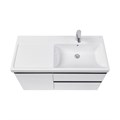 Тумба под раковину Roca DOMI 1000 мм, правая, подвесная, 2 ящика, белый глянец (A857478806) A857478806