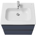 Тумба под раковину Roca DOMI 600 мм, подвесная, 2 ящика, синий матовый (Z.RU93.0.786.7) Z.RU93.0.786.7