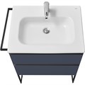 Тумба под раковину Roca DOMI 600 мм, подвесная, 2 ящика, синий матовый (Z.RU93.0.786.7) Z.RU93.0.786.7