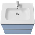 Тумба под раковину Roca DOMI 600 мм, подвесная, 2 ящика, небесный синий матовый (Z.RU93.0.787.0) Z.RU93.0.787.0