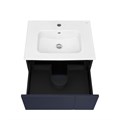 Тумба под раковину Roca Luna 60, подвесная, 2 ящика, синий матовый (Z.RU93.0.776.4) Z.RU93.0.776.6