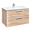Тумба под раковину Roca Victoria 80 подвесная, 2 ящика, орех (A857470517) A857470517