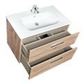 Тумба под раковину Roca Victoria 80 подвесная, 2 ящика, орех (A857470517) A857470517