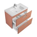 Тумба под раковину Roca The Gap Original 80 подвесная, 2 ящика, терракота (Z.RU93.0.783.8) Z.RU93.0.783.9
