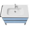 Тумба под раковину Roca DOMI 800 мм, 2 ящика, подвесная, небесный синий матовый (Z.RU93.0.787.1) Z.RU93.0.787.1