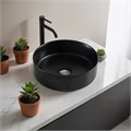 Раковина Azario 355х355х120 накладная, круглая, чёрная матовая (AZ-3134-MB) AZ-3134-MB