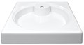 Раковина подвесная Azario Lindi 597х595х90 литьевой мрамор, белый (CS00078504) CS00078504