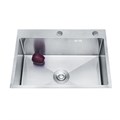 Кухонная мойка AZARIO MIA 500х500х200 нержавеющая сталь, цвет Серебро (AZS5050M) AZS5050M