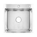 Кухонная мойка AZARIO MIA 500х500х200 нержавеющая сталь, цвет Серебро (AZS5050M) AZS5050M