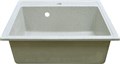 Кухонная мойка AZARIO Litos 570x505x200 искусственный мрамор, цвет Светло серый (CS00078328) CS00078328