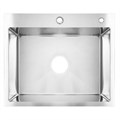 Кухонная мойка AZARIO MIA 600х500х200 нержавеющая сталь, цвет Серебро (AZS6050M) AZS6050M