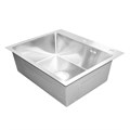 Кухонная мойка AZARIO MIA 600х500х200 нержавеющая сталь, цвет Серебро (AZS6050M) AZS6050M