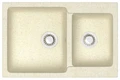 AZARIO кухонная мойка Grand (765х500х190) Бежевая (сифон + герметик) CS00079902