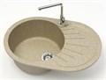 Кухонная мойка AZARIO Flora 730x450x215 искусственный мрамор, цвет песочный (CS00079915) CS00079915