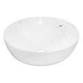 Раковина накладная Azario 445х445х150 круглая, белый матовый (AZ-3218) AZ-3218