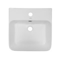 Раковина накладная Azario 410х410х125 квадратная, белый глянец (AZ-2257) AZ-2257