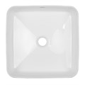 Раковина-чаша Azario 375x375x135 накладная, квадратная, белый глянец (AZ-2283) AZ-2283