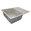 Кухонная мойка AZARIO Tavas 620х480х197 кварцевая, прямоугольная, сифон в комплекте, цвет Песочный (CS00097672) CS00097672