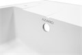Кухонная мойка AZARIO Tavas 620х480х197 кварцевая, прямоугольная, сифон в комплекте, цвет Белый (CS00097670) CS00097670