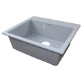 Кухонная мойка AZARIO Onda 565x505x200 искусственный мрамор, сифон в комплекте, цвет серый (CS00105223) CS00105223