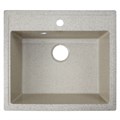 Кухонная мойка AZARIO Onda 565x505x200 искусственный мрамор, сифон в комплекте, цвет песочный (CS00105222) CS00105222