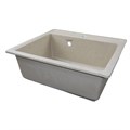 Кухонная мойка AZARIO Onda 565x505x200 искусственный мрамор, сифон в комплекте, цвет песочный (CS00105222) CS00105222