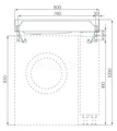 Рейн 80 Раковина Белая 1A72113KRW010