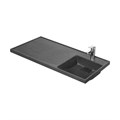 Раковина - столешница AQUATON Лондри 1050, правая, графит (1A72223KLH21R) 1A72223KLH21R
