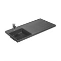 Раковина - столешница AQUATON Лондри 1050, левая, графит (1A72833KLH21L) 1A72833KLH21L
