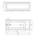 Ванна акриловая AZARIO BELLA прямоугольная 170*70 см (AV.0020170) AV.0020170
