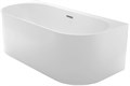 Ванна акриловая Azario BRADFORD 1800х800х580 пристенная, в комплекте с сифоном и металлической рамой (BRA18080) BRA18080