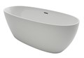 Ванна акриловая Azario DARWIN 1700х750х600 свободностоящая, в комплекте с сифоном и металлической рамой (DAR17075) DAR17075